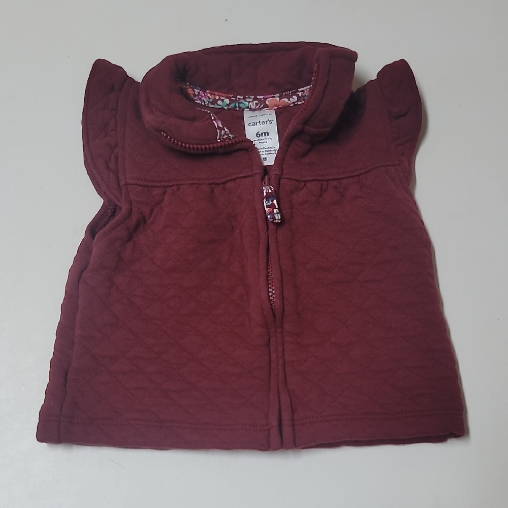 Carter's Maroon Quilted Vest for Kids ❤️